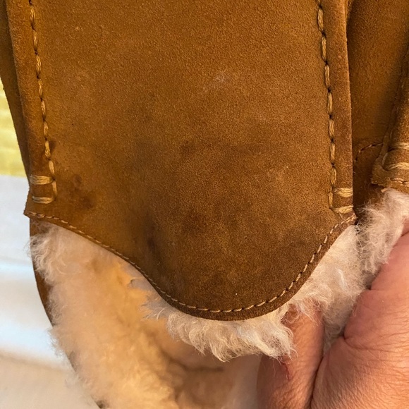 UGG Ascot Slipper suede with rubber sole color chestnut Size 13 - Picture 6 of 9